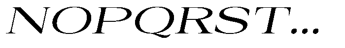 Auralic Medium Expanded Italic Font UPPERCASE