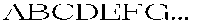 Auralic Medium Expanded Font UPPERCASE