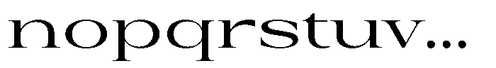 Auralic Medium Expanded Font LOWERCASE
