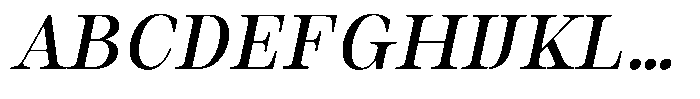 Auralic Medium High Condensed Italic Font UPPERCASE