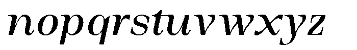Auralic Medium High Condensed Italic Font LOWERCASE
