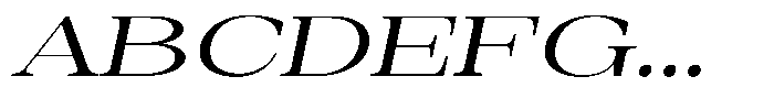 Auralic Medium High Expanded Italic Font UPPERCASE