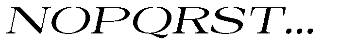 Auralic Medium High Expanded Italic Font UPPERCASE