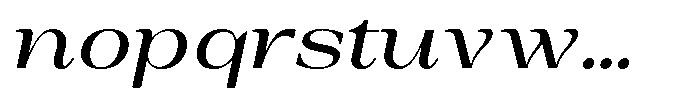 Auralic Medium High Italic Font LOWERCASE