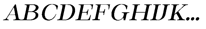 Auralic Medium High Semi Condensed Italic Font UPPERCASE