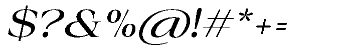 Auralic Medium Italic Font OTHER CHARS