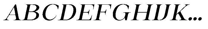 Auralic Medium Semi Condensed Italic Font UPPERCASE