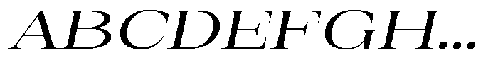 Auralic Medium Semi Expanded Italic Font UPPERCASE