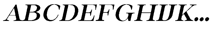 Auralic Sem Bold High Semi Condensed Italic Font UPPERCASE