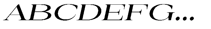 Auralic Semi Bold Expanded Italic Font UPPERCASE