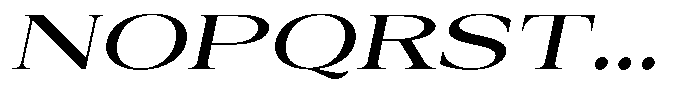 Auralic Semi Bold Expanded Italic Font UPPERCASE