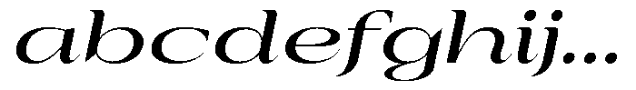 Auralic Semi Bold Expanded Italic FONT