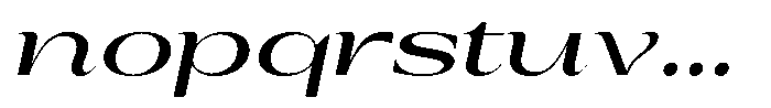 Auralic Semi Bold Expanded Italic Font LOWERCASE