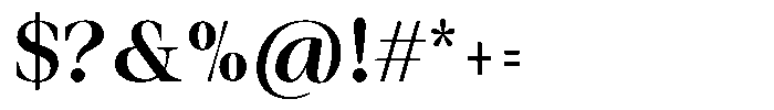 Auralic Semi Bold High Condensed Font OTHER CHARS