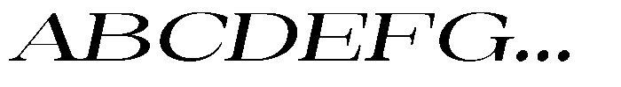 Auralic Semi Bold High Expanded Italic Font UPPERCASE