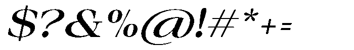 Auralic Semi Bold High Italic Font OTHER CHARS