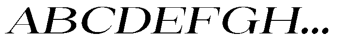 Auralic Semi Bold Semi Expanded Italic Font UPPERCASE