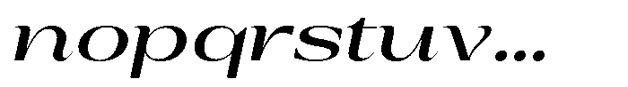 Auralic Semi Bold Semi Expanded Italic Font LOWERCASE