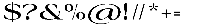 Auralic Semi Bold Semi Font OTHER CHARS