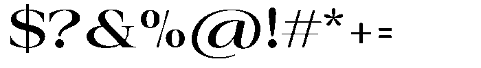 Auralic Semi Bold Font OTHER CHARS