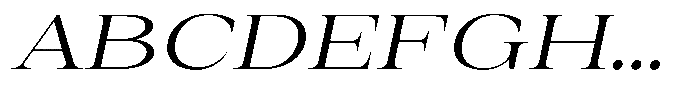 Auralic Semi Expanded Italic Font UPPERCASE