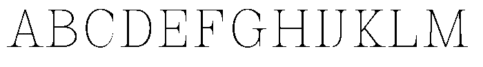 Auralic Thin Condensed Font UPPERCASE
