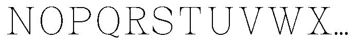 Auralic Thin Condensed Font UPPERCASE