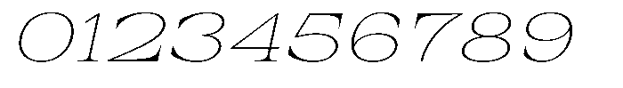 Auralic Thin Expanded Italic Font OTHER CHARS