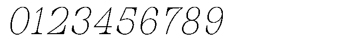 Auralic Thin High Condensed Italic Font OTHER CHARS