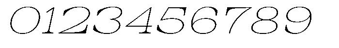 Auralic Thin High Expanded Italic Font OTHER CHARS