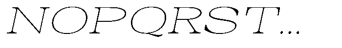 Auralic Thin High Expanded Italic Font UPPERCASE