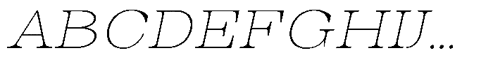 Auralic Thin High Italic Font UPPERCASE
