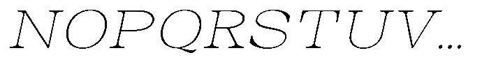 Auralic Thin High Italic Font UPPERCASE