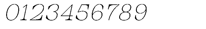 Auralic Thin High Semi Condensed Italic Font OTHER CHARS