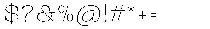 Auralic Thin High Semi Condensed Font OTHER CHARS