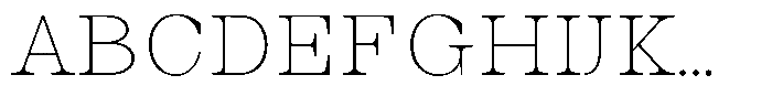 Auralic Thin High Semi Condensed Font UPPERCASE
