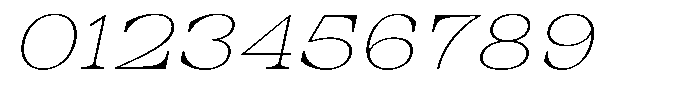 Auralic Thin High Semi Expanded Italic Font OTHER CHARS
