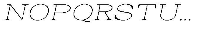 Auralic Thin High Semi Expanded Italic Font UPPERCASE
