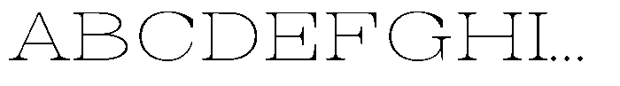 Auralic Thin High Semi Font UPPERCASE