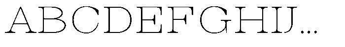 Auralic Thin High Font UPPERCASE
