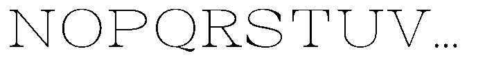 Auralic Thin High Font UPPERCASE