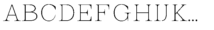 Auralic Thin Semi Condensed Font UPPERCASE