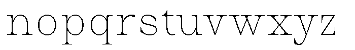 Auralic Thin Semi Condensed Font LOWERCASE