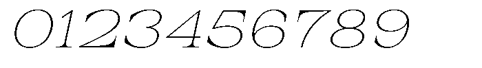 Auralic Thin Semi Expanded Italic Font OTHER CHARS