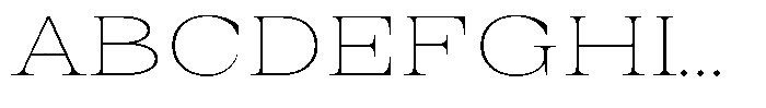 Auralic Thin Semi Font UPPERCASE