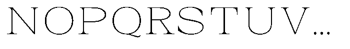 Auralic Thin Font UPPERCASE