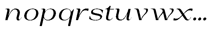 Auralic Variable Thin Italic Font LOWERCASE