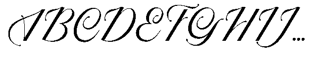 Auralique Script Pro Auralique Script Semi Bold Font UPPERCASE