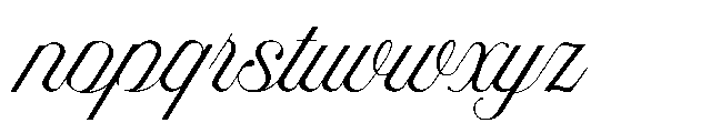 Auralique Script Pro Thin Font LOWERCASE