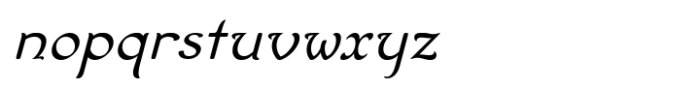 Aure Zeritha CJ Italic Font LOWERCASE